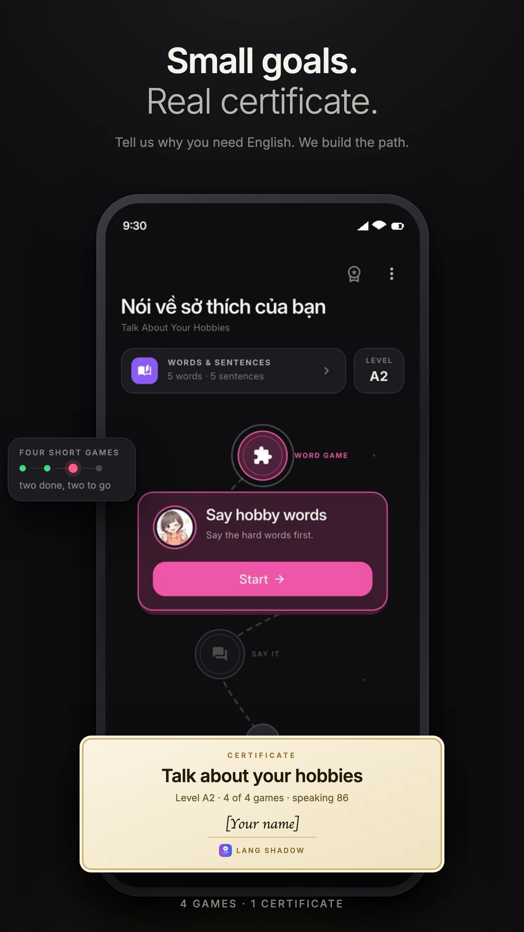 Lang Shadow: English Shadowing screenshot